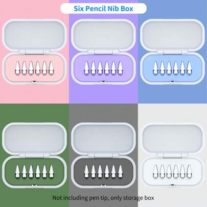 Capacitive Stylus Tip Storage Box Compatible With Apple Pencil 1/2, Stylus Tip Replacement Box Accessories (Stylus Tips Not Included) Compatible With 1st And 2nd Generation Capacitive Stylus Tip Sets