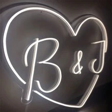 客製化 LED 霓虹燈，個性化牆面與臥室裝飾，USB 供電，RGB 變色，音樂同步，App 控制，適用於婚禮、生日、派對、花園、陽台、宿舍 - 彩色 - 查看 6