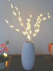 1 Star Ring Moon Branch Light With 20 Battery-Powered LED Lights. These Glowing Willow Branches Are Perfect For Home Decor, Holiday And Wedding Party Decorations (Batteries Not Included)