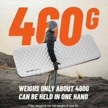 Naturehike Esterilla inflable cuadrada ultra ligera de 10 cm de grosor, R6.5, de nailon 20D TPU profesional para senderismo, campamento de alta altitud, portátil para exteriores - Multicolor - Ver 5