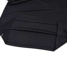 Adidas 男士休闲短袖 Polo 衫，简约领口设计，适合健身、训练、跑步、运动 HR8730 - 黑色 - 查看 4