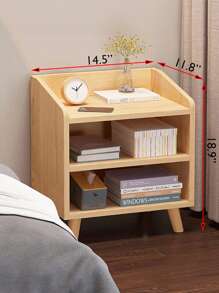 Mesita de noche para dormitorio,  mesas auxiliares de mesita de noche - Beis - Ver 2