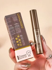 眉胶，棕色/浅棕色，打造自然蓬松的眉妆，纹身级防晕染防水，适合女性日常妆容