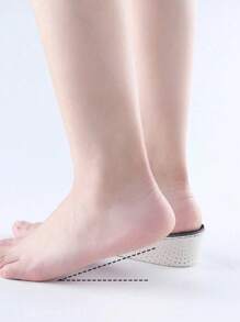 1双男女通用隐形增高鞋垫，EVA材质透气半长鞋垫，适用于运动鞋、休闲鞋、小白鞋、篮球鞋、靴子，鞋履配件礼品之选 - 彩色 - 查看 3