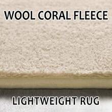 Modern Shag Area Rug For Bedroom Living Room, Washable Rugs Indoor Floor Carpet Rugs, Plush Memory Foam Bedside Rugs Low Pile Rug Decor - Beige - View 4