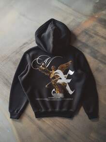 Hoodie "ANGEL" COLLECTION. Y2K Aesthetic hoodie. Streetwear - Negro - Ver 3