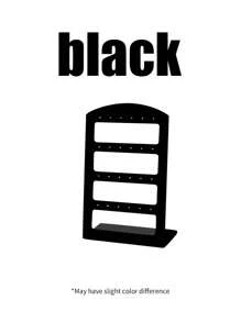 1 件珠宝架收纳架耳环收纳架带 24 孔珠宝展示收纳，纯色 L 形亚克力珠宝展示架，现代简约塑料耳环收纳架用于耳钉收藏，适用于女士礼物耳环