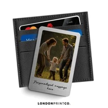 1pc Custom Photo Wallet Card, Personalized Photo Wallet Insert Card, Custom Couple Photo Wallet Card, Multi-Functional, Ornamental, Anti-Mold, Reusable, Adorable, High-Quality, Cute, Colorful, Modern, Custom, Personalized, Unique, Ideal Gifts For Him, Ideal Gifts For Her, Her, Boyfriend, Girlfriend, Dad, Mom, Family, Friends, Son, Daughter, School Students Birthday Graduation