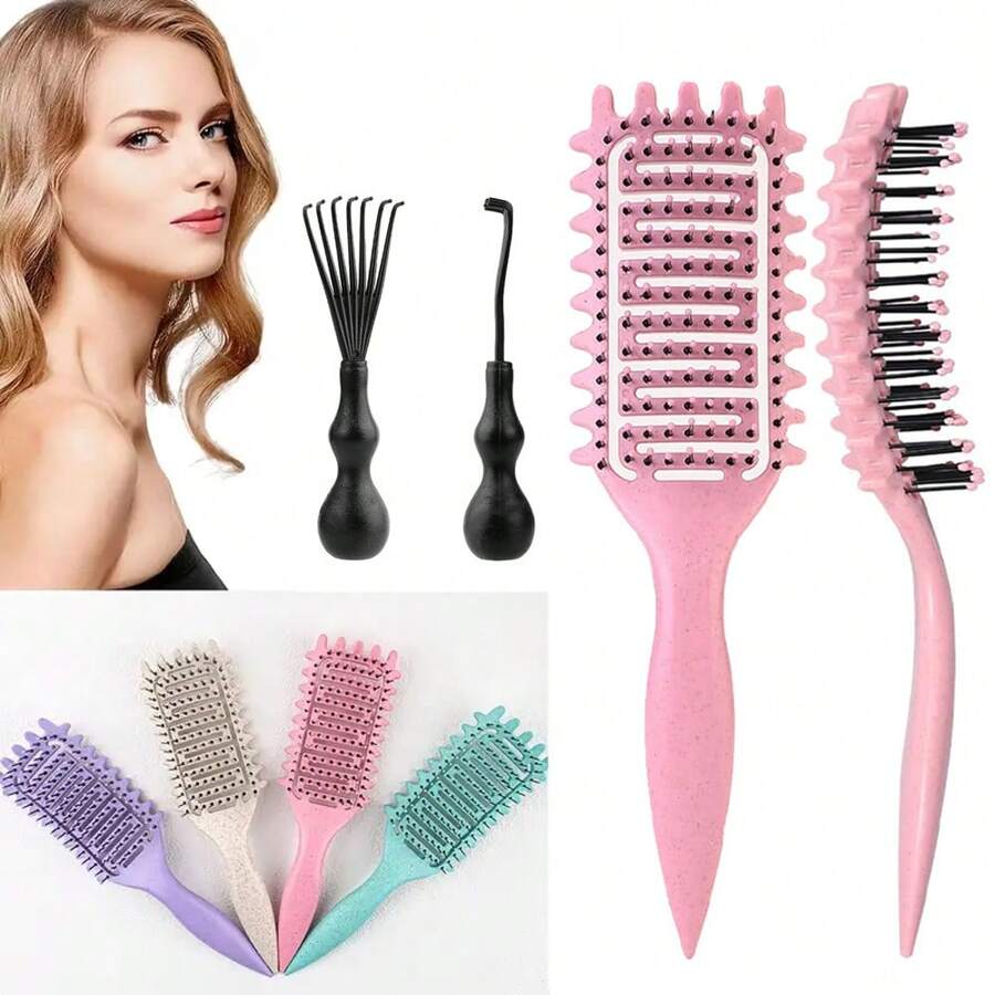 2 paquetes de nuevos cepillos para cabello rizado y transpirables, diseñados para definir y dar forma al cabello rizado de mujer, diseñados por Candybrush
