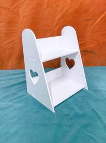 1pc Shelf Design Decoration Craft, Simple Plastic White Decorative Object For Home Decoration Best Gifts Birthday Plates Kitchen Accessories Kitchen Decor Table Tray Trays Fruit Tray Tray Decor Graduation - White - View 4