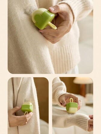 1 件迷你可重复使用粘毛滚筒，可清洗粘毛滚筒，用于去除宠物毛发和绒毛，适用于衣服、旅行和家庭使用