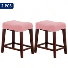 2/4/6pcs Plain Milky Silk Bar Stool Covers, Modern Minimalist Solid Color Barstool Protector Slipcovers For Kitchen, Dining Room, Bar - Multicolor - View 12