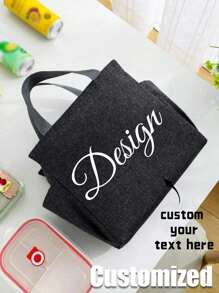 Custom Lunch Bag, Personalized Design, Stylish Insulated Lunch Bag, Large Capacity Camping Picnic Insulated Food Cooler Bag, Lightweight, Waterproof, Business, Suitable For Students, Beginners And White-Collar Workers. Suitable For Office, College, Work, Business, Commuting, Outdoor, Travel And Outing. Back To School Graduation Gift, Lunch Box Bag For Women Teachers, School Storage Bag, Teacher Storage Bag, Classroom Bag, Classroom Storage Bag