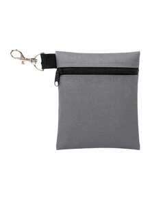 1 pieza Bolsa para clavos de golf; Portapelotas de Nylon; Bolsa de cintura para golf; Bolsa portátil para asiento de golf, reparador de marcas de bola