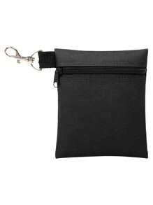 1 pieza Bolsa para clavos de golf; Portapelotas de Nylon; Bolsa de cintura para golf; Bolsa portátil para asiento de golf, reparador de marcas de bola