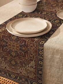 1pc Bohemian Pattern Table Runner, Home Decor Table Runner, Indoor&Outdoor Party Supplies, Room Decoration. Suitable For Home Kitchen Decor And Activity Party Decoration - Multicolor - View 1