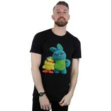 Disney Heren Toy Story 4 Ducky And Bunny T-shirt (zwart)