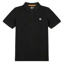 Timberland Men Casual Loose Fit Polo Shirt, Outdoor Sports Stand Collar, Fitness & Business, Short Sleeve - A24H2001