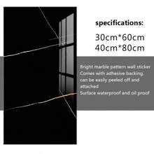 10X PVC Marble Tiles Wall Sticker Self-Adhesive Stick On Kitchen Bathroom Decor+ Bath Rug Floor Carpet Fall Decor Bathroom Accessories - Black - View 7