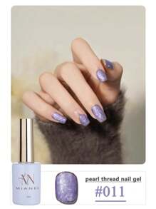 MIANEL 12ML 2026新款日式冬季美甲珍珠贝壳线胶指甲油，珍珠贝壳质地，带有细闪和珠光效果，白色指甲光疗指甲油凝胶，秋季美甲冬季美甲新年美甲可卸LED UV美甲设计，适用于美甲沙龙和DIY使用 - 彩色 - 查看 20