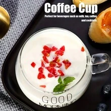 Cốc cà phê trong suốt, thích hợp cho quán cà phê, cốc đựng ngũ cốc bằng thủy tinh, cốc ăn sáng, cốc sữa, cốc trà sữa chua, cốc yến mạch và hỗn hợp yến mạch, cốc nước kiểu Bắc Âu, cốc dành cho nữ, cốc ăn sáng gia đình, cốc ăn sáng, thích hợp để đựng cocktail, sinh tố, nước ép, sữa lắc, cà phê đá, trà sữa trân châu, nước soda, nước chanh, sữa lắc protein, đồ uống lạnh. Dành cho người lớn - Rất thích hợp cho gia đình, văn phòng, tiệc tùng, du lịch, nhà hàng, trường học, cắm trại, v.v. - Nhiều màu - Xem 10