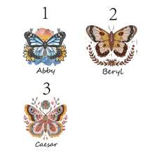 1pc, Custom Personalized Butterfly Jewelry Box, Custom Name Jewelry Storage Box, Ring, Earrings, Bracelet, Necklace, Portable Jewelry Box, Lady Gift, Friend Gift, Birthday Gift Butterfly - Multicolor - View 8