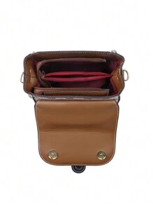 Fashion Pattern Handbag, Large Capacity Middle-Aged Ladies Tote Bag, Double Arrow Design