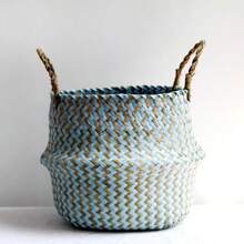 azul y marrón