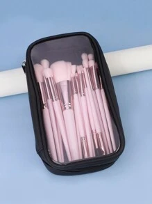 20pcs Makeup Brush Set With Black Pouch, Soft Bristles, Non-Shedding, Travel Friendly Cosmetic Tools - Multicolor - View 5