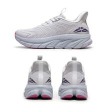 Women's Slip On Walking Shoes Running Comfortable Tennis Breathable Non Slip Athletic Gym Workout Cross Training Sneakers - 淺灰色 - 查看 8