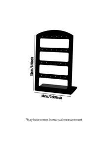 1 件珠宝架收纳架耳环收纳架带 24 孔珠宝展示收纳，纯色 L 形亚克力珠宝展示架，现代简约塑料耳环收纳架用于耳钉收藏，适用于女士礼物耳环