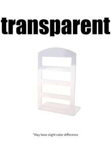 1 件珠宝架收纳架耳环收纳架带 24 孔珠宝展示收纳，纯色 L 形亚克力珠宝展示架，现代简约塑料耳环收纳架用于耳钉收藏，适用于女士礼物耳环