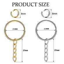10/30/50/100pcs Keychain Making Kit With Keychain And Jump Ring Accessories For Bags, Cell Phones, Pets, Etc., Keychain Making DIY Crafts And Small Business Supplies(Including 5/15/25/50 Keychains And 5/15/25/50 Connecting Rings). - Multicolor - View 7