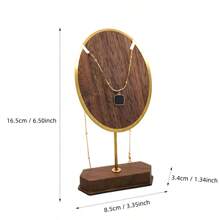 1 chiếc giá trưng bày trang sức bằng gỗ óc chó, giá để trưng bày vòng cổ, bông tai, phụ kiện chụp ảnh, đồ trang trí triển lãm trang sức, quà tặng cho phụ nữ, đồ trang trí phòng. - Nhiều màu - Xem 18