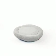 Cama de perro en forma de dona de peluche ultra suave - Base antideslizante, colchoneta de sueño acogedora para razas pequeñas y medianas