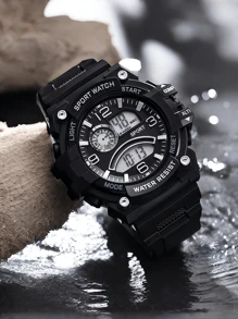 Đồng hồ báo thức hẹn giờ ban đêm, thích hợp cho cả nam và nữ - màu đen - Xem 1