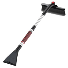 Pelle à neige multifonction amovible, grattoir et brosse pour pare-brise de voiture, outil d'enlèvement de neige et de glace pour l'hiver