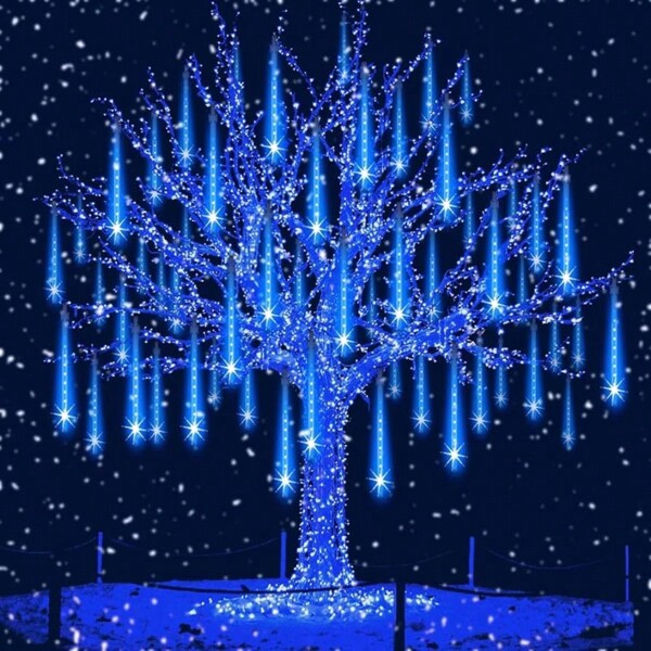 10 Tubo Snow Fall Meteoro tubos de led chuva de luz natal de 60cm 110v