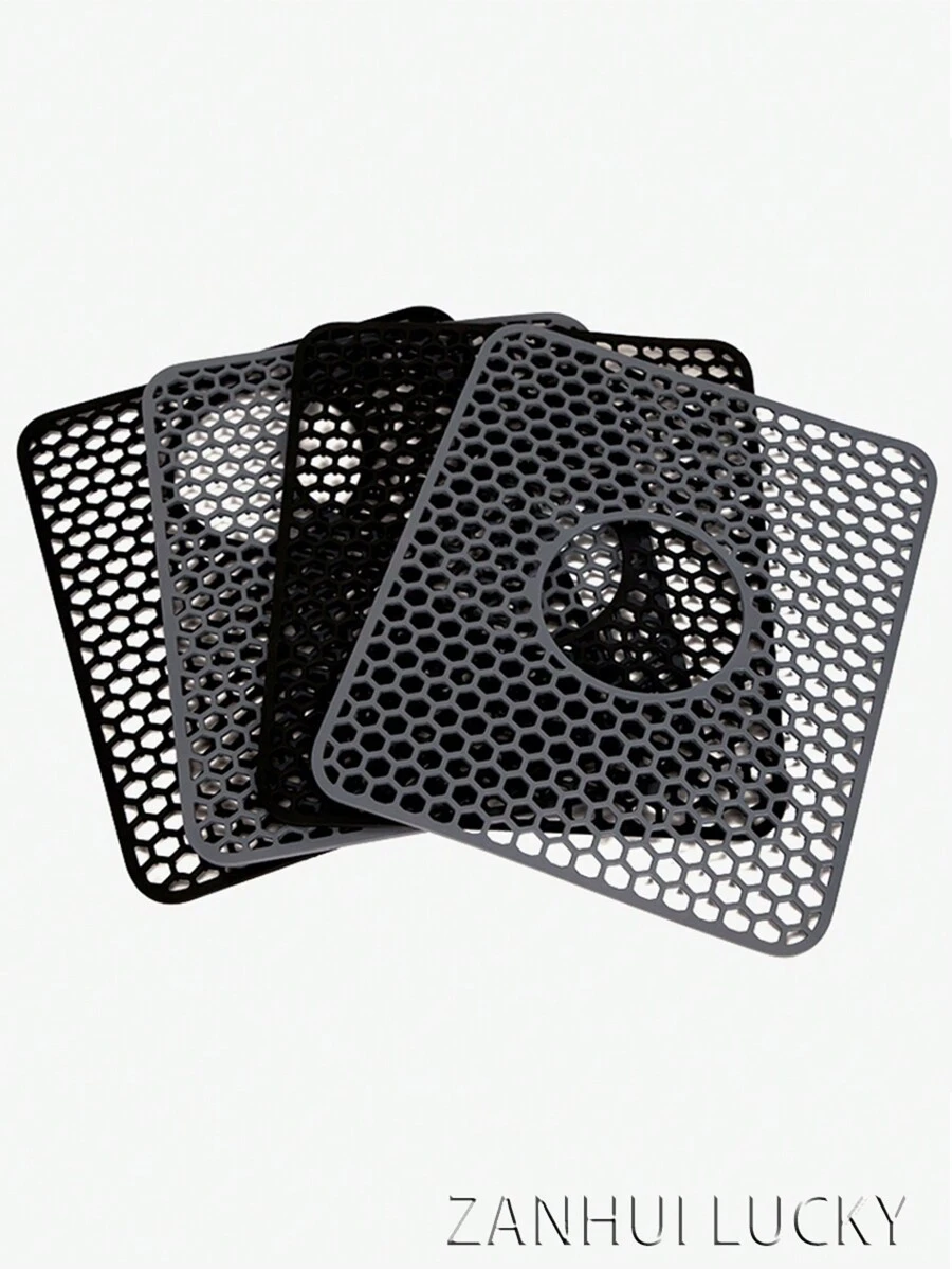 厨房水槽保护垫、水槽垫、不锈钢水槽底部网格硅胶厨房水槽垫、耐热垫 - 彩色 - 查看 1