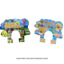 1 Set Duck Pursuit Track Game Playset (With 3 Yellow Ducks), Climbing Stairs Toy Rollercoaster Toy With Lights And Music, Toy Gift Set For Birthday, Parent-Child Interactive Toy