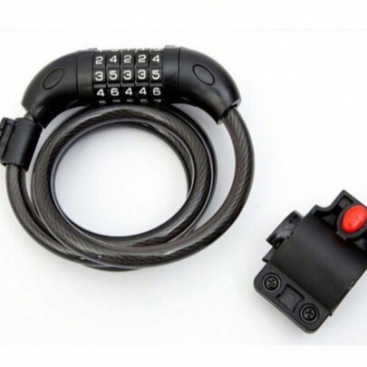 Cadeado Corrente Reforçado com Segredo de 5 Diditos para Moto Bike.