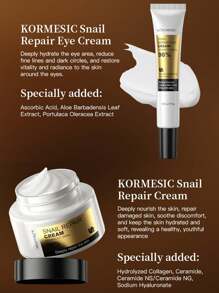 肌肤保湿套装-高级蜗牛96%粘蛋白能量精华+蜗牛粘蛋白96%面部保湿霜+蜗牛粘蛋白多肽眼霜+面霜，日常保湿紧致韩国护肤套装，补水保湿滋润保湿，秋冬护肤的最佳选择！ - 白金 - 查看 10