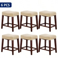 2/4/6pcs Plain Milky Silk Bar Stool Covers, Modern Minimalist Solid Color Barstool Protector Slipcovers For Kitchen, Dining Room, Bar - Multicolor - View 17