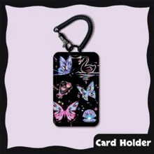 1 pieza Portador de tarjeta horizontal Ins Creativo Soporte de tarjeta de estudiante de campus de dibujos animados con cuerda elástica retráctil de primavera para tarjeta de almuerzo, tarjeta de autobús, tarjeta de metro, tarjeta de identificación laboral - Tarjetero horizontal - Ver 21