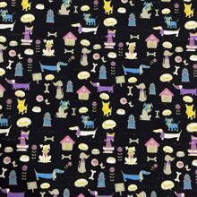 Acqua Decor Waterproof Fabric 1.40m Wide Sofa Cover, Cushion Cover - Pet Cachorro Fundo Preto - 查看 3