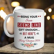 Sister Gift - Being Your Sister Seems Like Gift Enough - Christmas, Birthday, New Year Gift For Sister, Women - Humor Gift Mug From Younger Brother,Older Brother - Ceramic Mug 11 OZ - Mug 14 - View 6