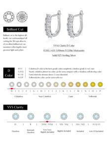 MODIAN MODIAN D Color U Shape Moissanite Earrings 925 Sterling Silver Elegant Exquisite Hoop Earrings For Women Wedding Jewelry