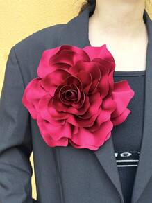 20cm 2024 Korean Style 3D Satin Peony Flower Handmade Brooch, Versatile Apparel & Dress Accessory Valentines - Flower - View 12