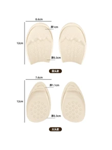 1 par de insertos agrandadores de zapatos, almohadillas ajustables para aumentar el tamaño de los zapatos deportivos en 1/2 talla, unisex