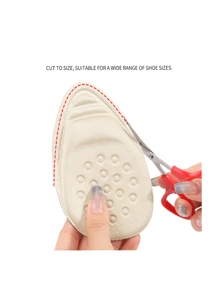 1 par de insertos agrandadores de zapatos, almohadillas ajustables para aumentar el tamaño de los zapatos deportivos en 1/2 talla, unisex